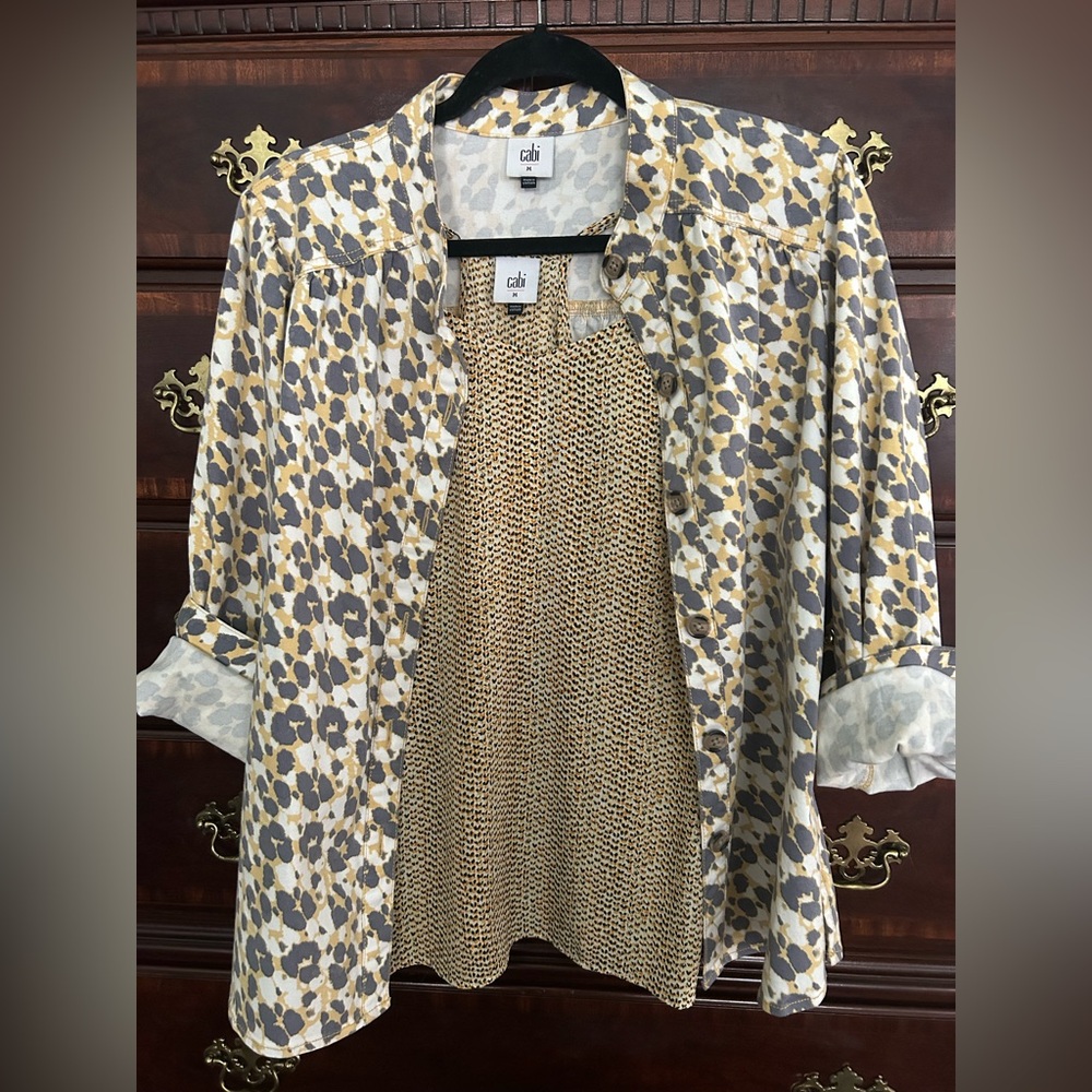 CAbi Leopard Print Blazer - Yellow and Black - Picture 8 of 8